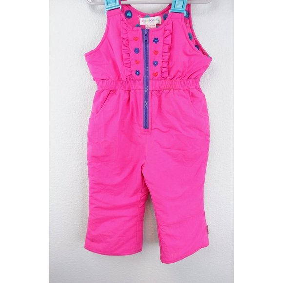 Vintage Gymboree pink overalls jumpsuit ski snowsuit, size small - Picture 5 of 15